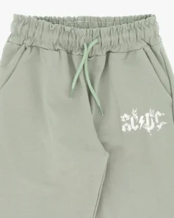 ACDC - PANTALONE TUTA VERDE CON POLSINO PER RAGAZZA