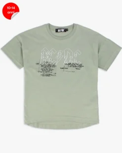 ACDC - TSHIRT MANICA CORTA VERDE IN COTONE PER RAGAZZE