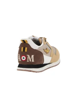 AERONAUTICA MILITARE - SNEAKERS MARRONE CHIARO, MARRONE SCURO, BIANCA E BEIGE - 288CT3545-94638