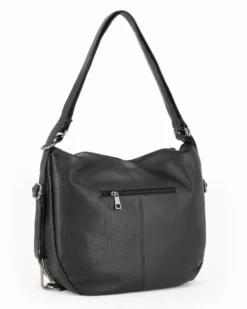ALEX & CO - Borsa/Zaino nero in VERA PELLE