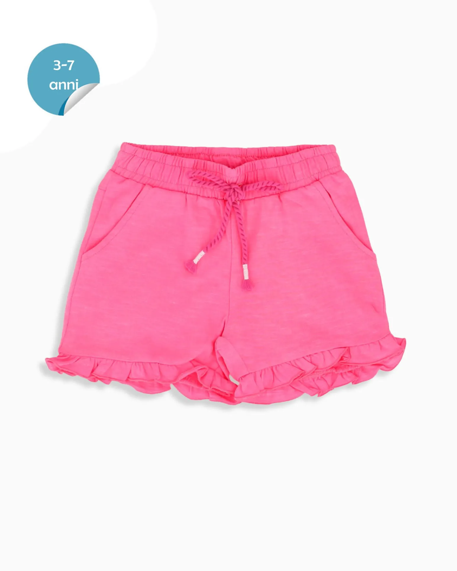 AMERICAN RAP - Short bimba rosa con sbuffo