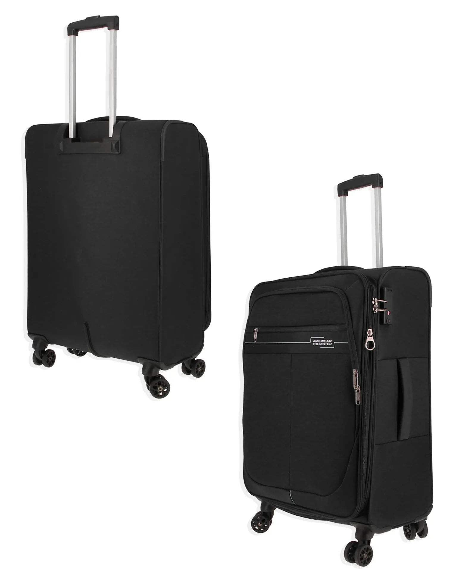 AMERICAN TOURISTER- DEEP DIVE TROLLEY TESSUTO 4 RUOTE CON COMBINAZIONE TSA