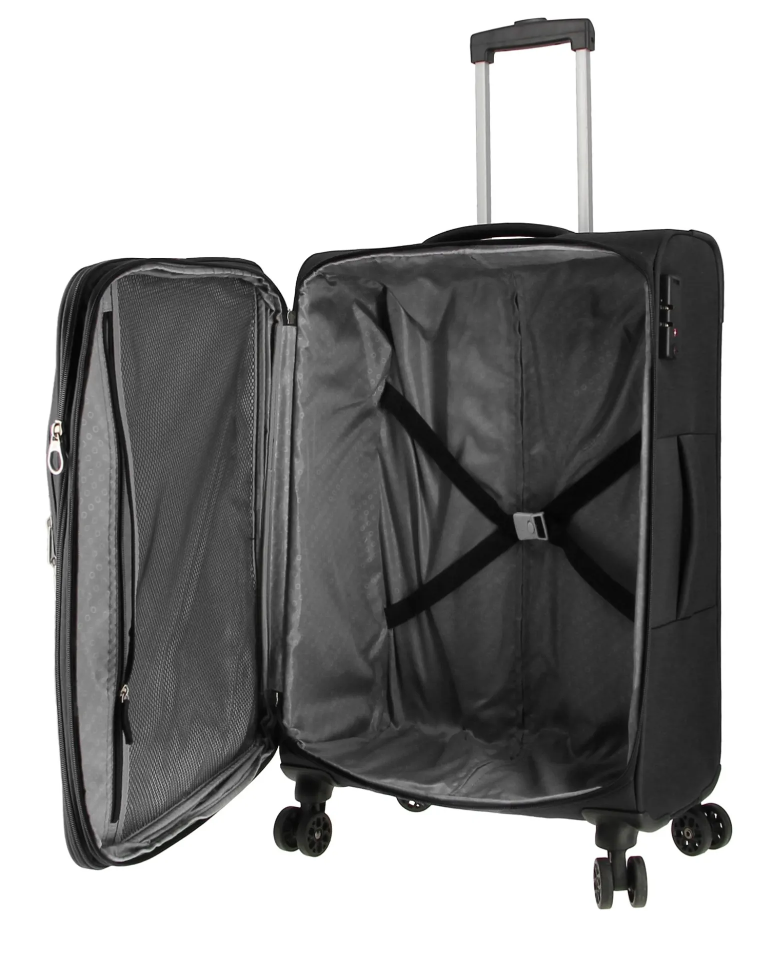 AMERICAN TOURISTER- DEEP DIVE TROLLEY TESSUTO 4 RUOTE CON COMBINAZIONE TSA