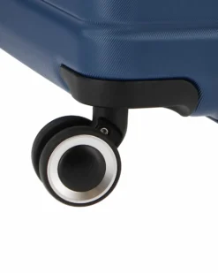 AMERICAN TOURISTER - TROLLEY BLU IN ABS 4 RUOTE CON COMBINAZIONE TSA