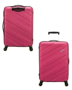 AMERICAN TOURISTER - TROLLEY FUXIA IN ABS 4 RUOTE CON COMBINAZIONE TSA
