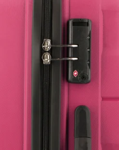 AMERICAN TOURISTER - TROLLEY FUXIA IN ABS 4 RUOTE CON COMBINAZIONE TSA