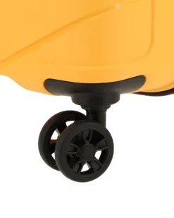 AMERICAN TOURISTER - TROLLEY GIALLO IN ABS 4 RUOTE CON COMBINAZIONE TSA