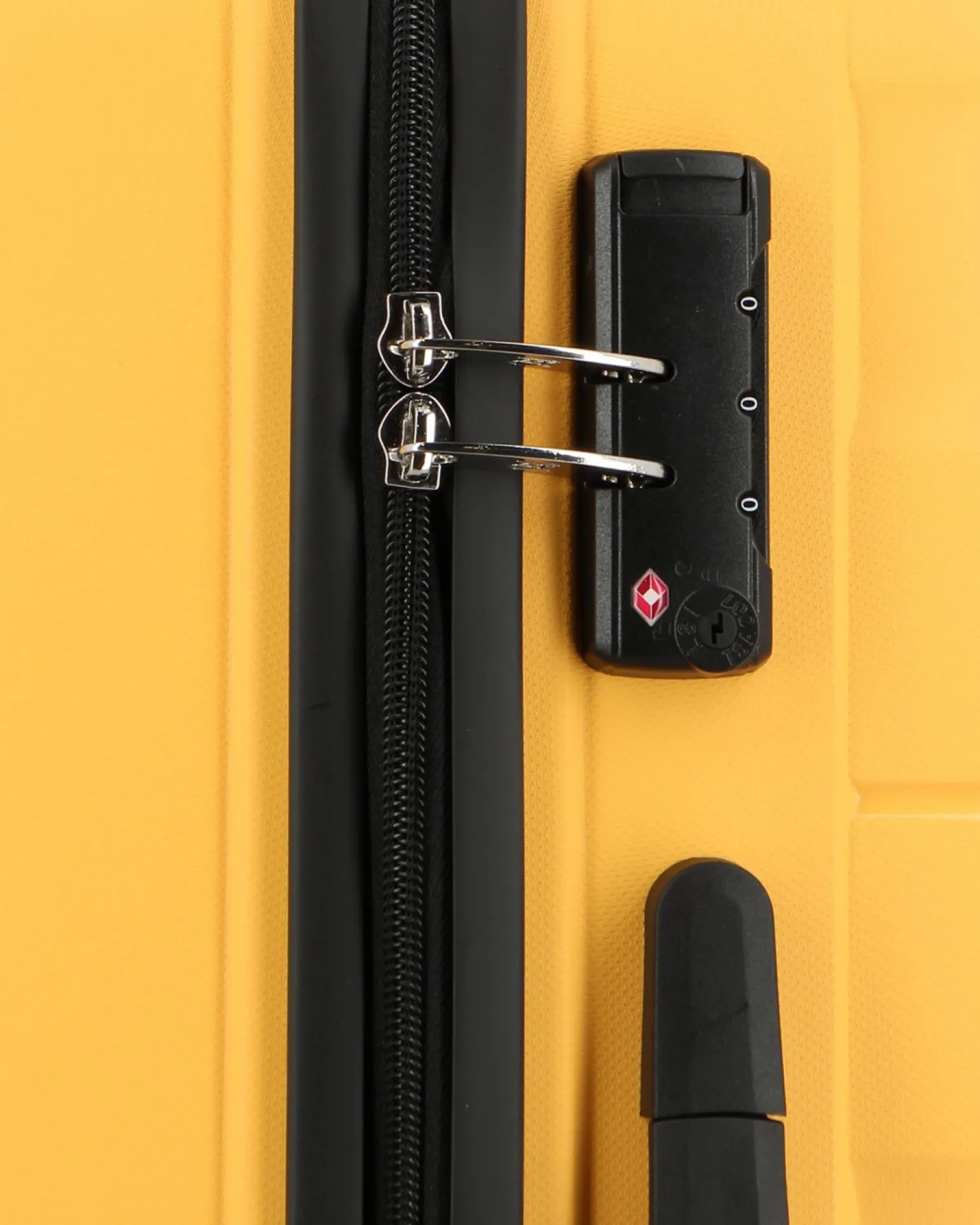 AMERICAN TOURISTER - TROLLEY GIALLO IN ABS 4 RUOTE CON COMBINAZIONE TSA