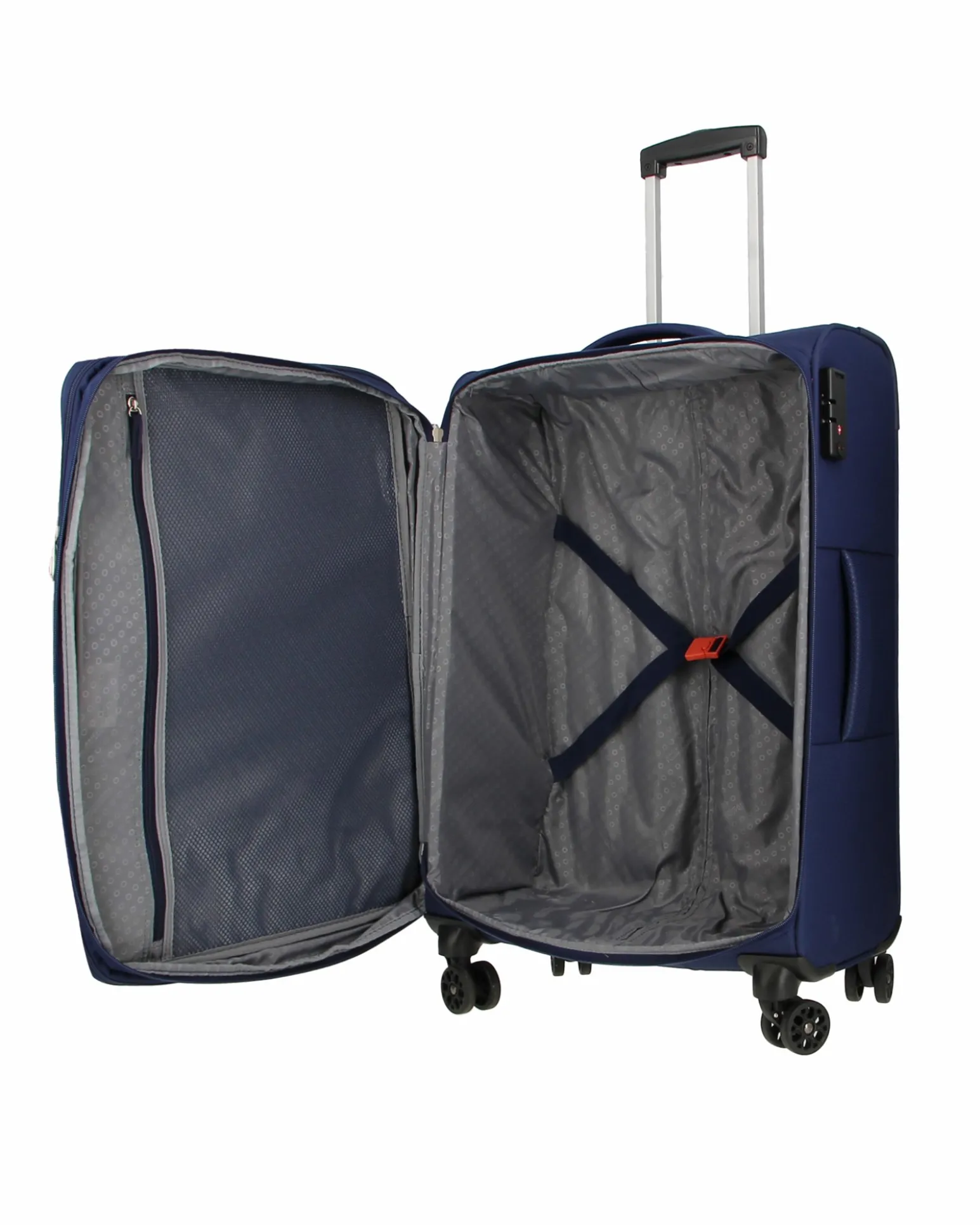 AMERICAN TOURISTER - TROLLEY MORBIDO 4 RUOTE CON COMBINAZIONE TSA