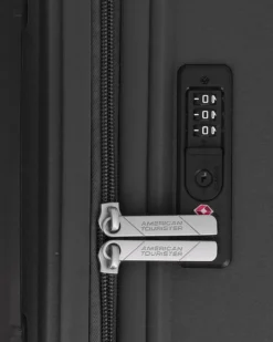 AMERICAN TOURISTER - TROLLEY NERO 4 RUOTE IN ABS CON COMBINAZIONE TSA