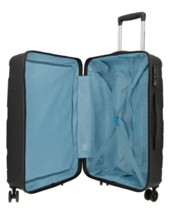 AMERICAN TOURISTER - TROLLEY NERO IN ABS 4 RUOTE CON COMBINAZIONE TSA