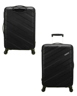 AMERICAN TOURISTER - TROLLEY NERO IN ABS 4 RUOTE CON COMBINAZIONE TSA