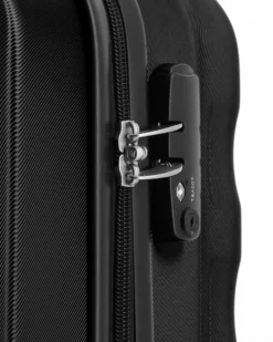 AMERICAN TOURISTER - TROLLEY NERO 4 RUOTE IN ABS CON COMBINAZIONE TSA