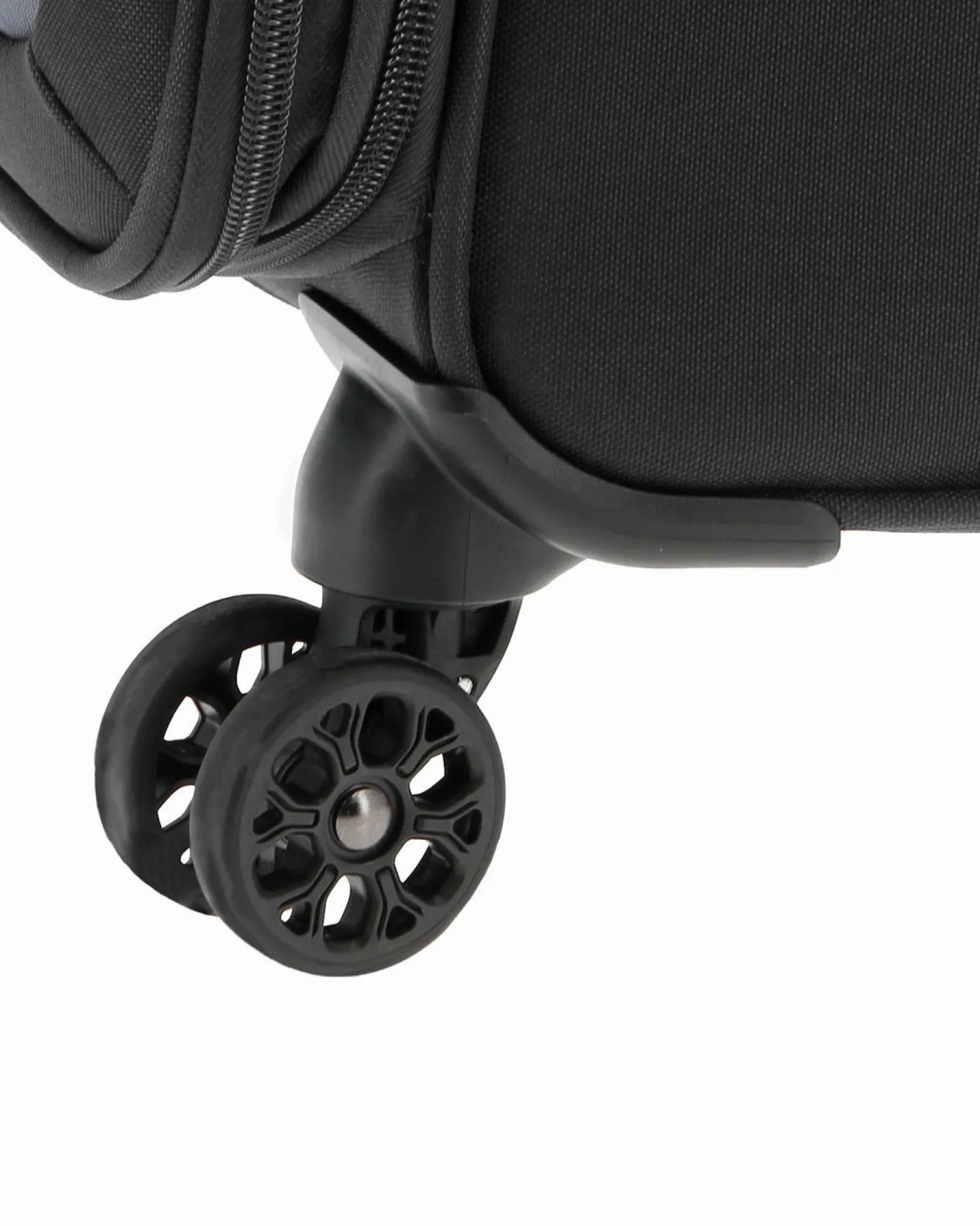 AMERICAN TOURISTER - TROLLEY NERO IN TESSUTO ESPANDIBILE CON LUCCHETTO TSA