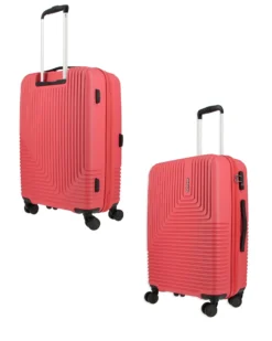 AMERICAN TOURISTER - TROLLEY ROSSO IN ABS 4 RUOTE CON COMBINAZIONE TSA