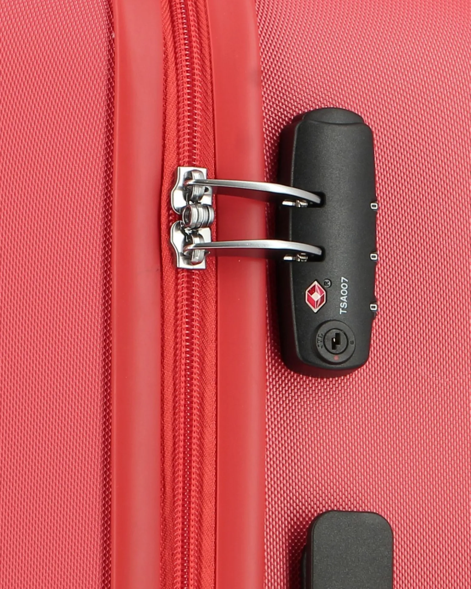 AMERICAN TOURISTER - TROLLEY ROSSO IN ABS 4 RUOTE CON COMBINAZIONE TSA