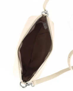 ANNES NICOLE - Tracolla crema con logo frontale