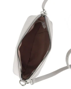ANNES NICOLE - Tracolla grigia con logo frontale