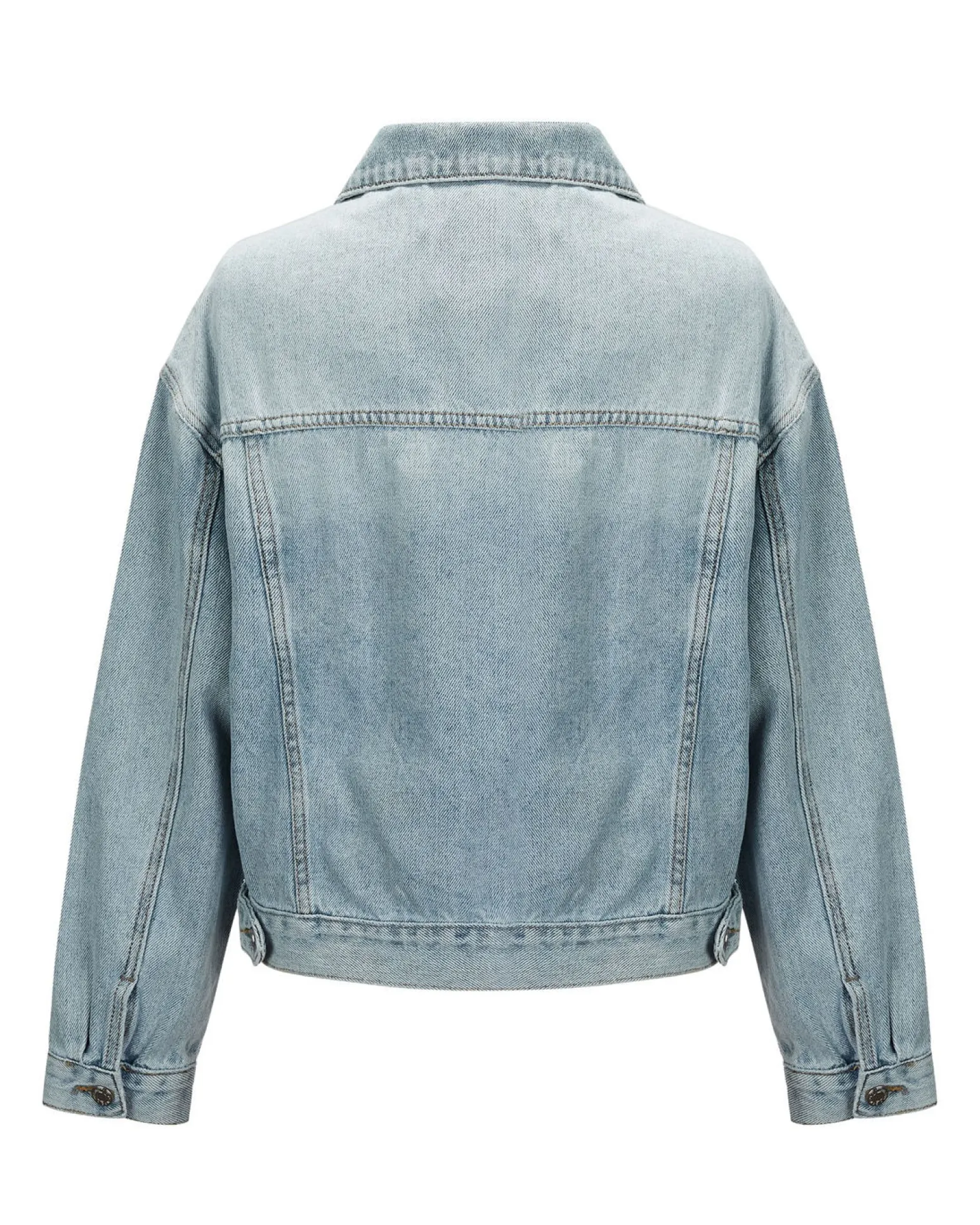 BACHATA - GIUBBINO JEANS DONNA CON STRAPPI E STRASS