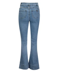 BACHATA - Jeans 5 tasche zampa risvolto alto