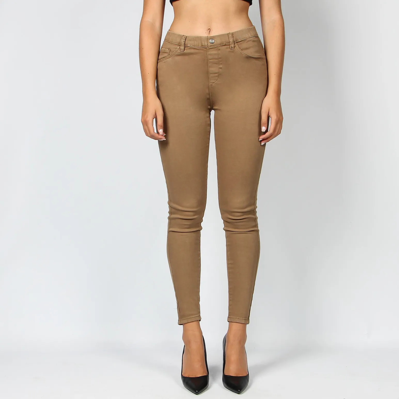 BACHATA - PANTALONE IN COTONE FINTO 5 TASCHE