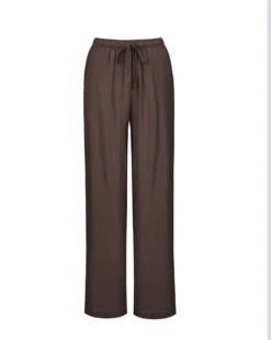 BACHATA -Pantalone marrone con tasche