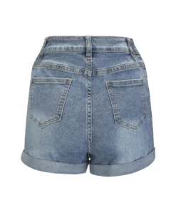 BACHATA - Short blu jeans con strass