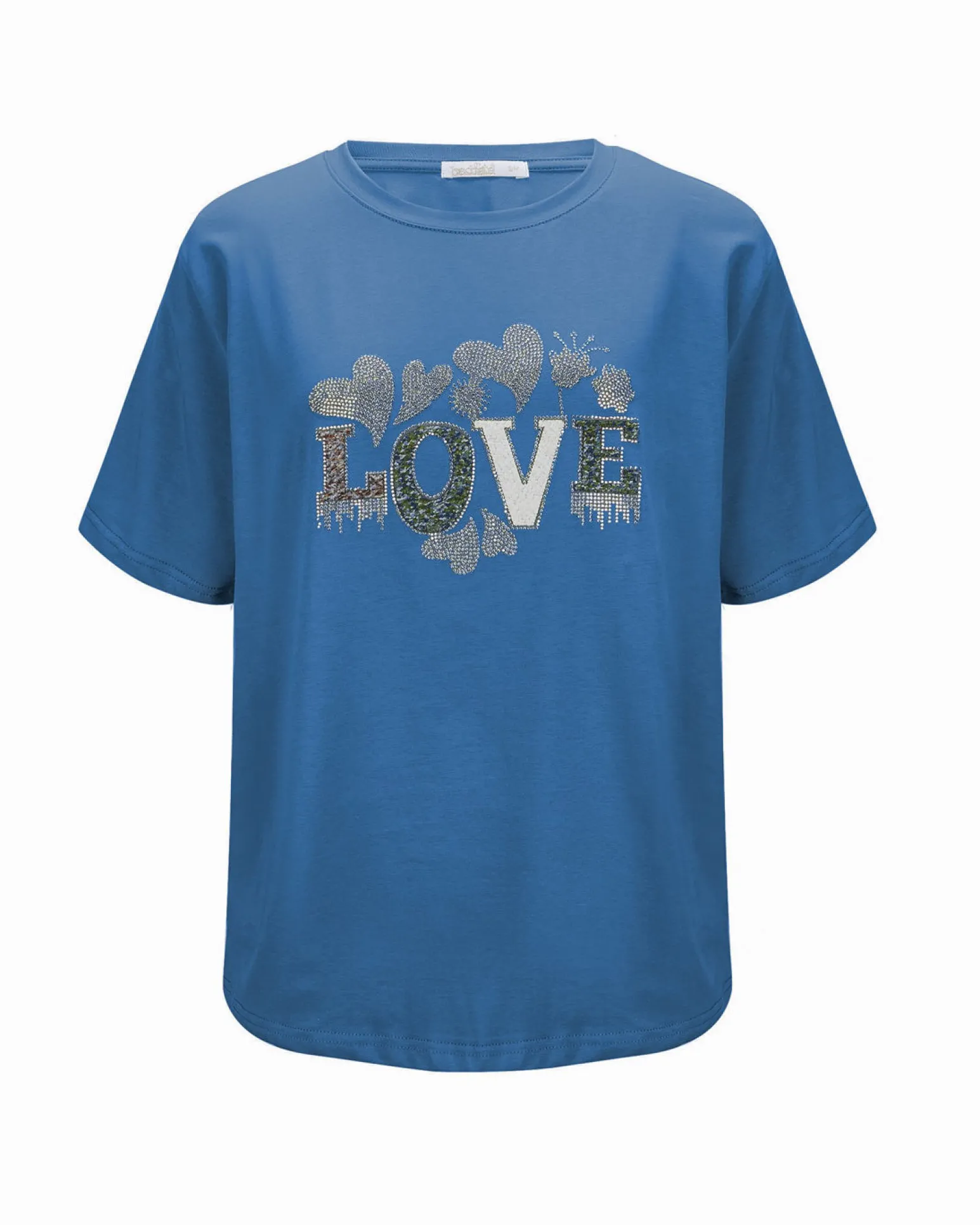BACHATA - Tshirt manica corta con scritta "LOVE"