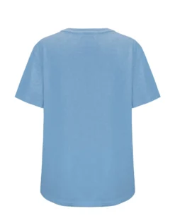 BACHATA - Tshirt manica corta celeste