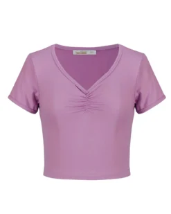 BACHATA - Tshirt manica corta mauve
