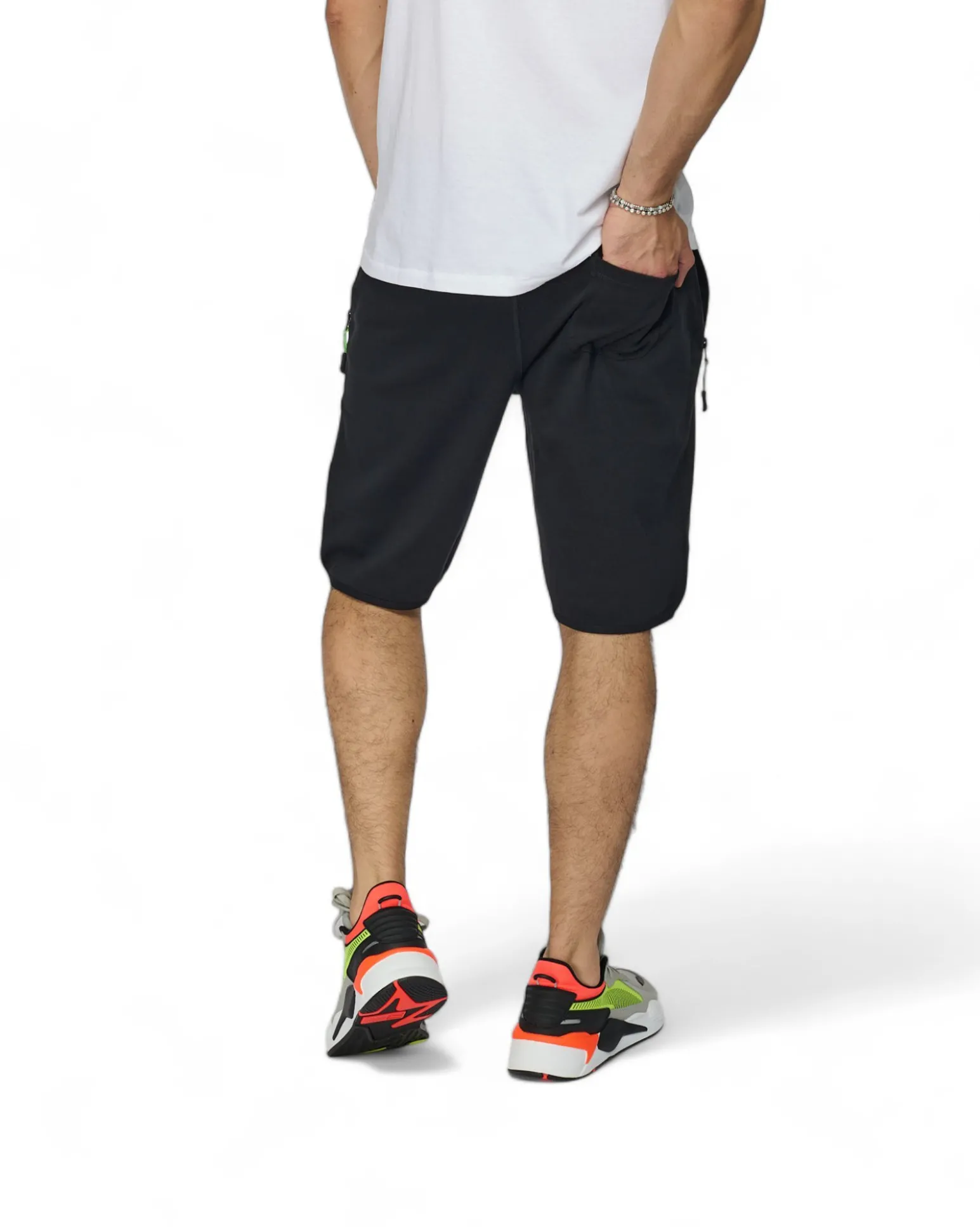 BERMUDA FELPA CON ZIP