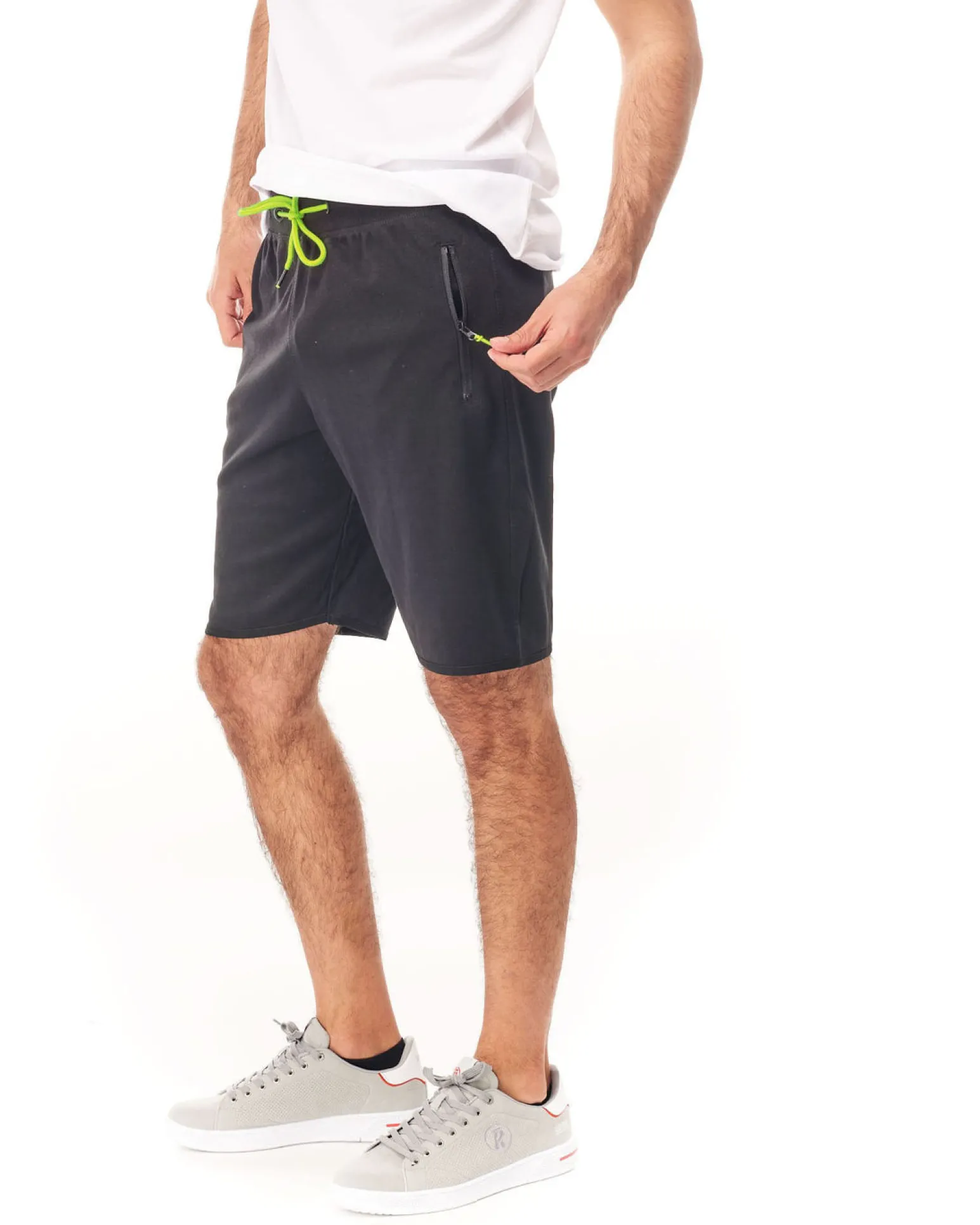 BERMUDA IN FELPA CON ZIP