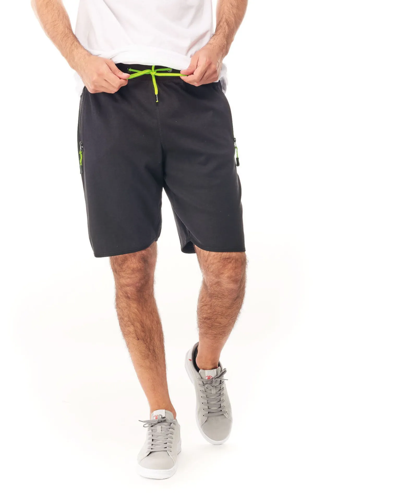 BERMUDA IN FELPA CON ZIP