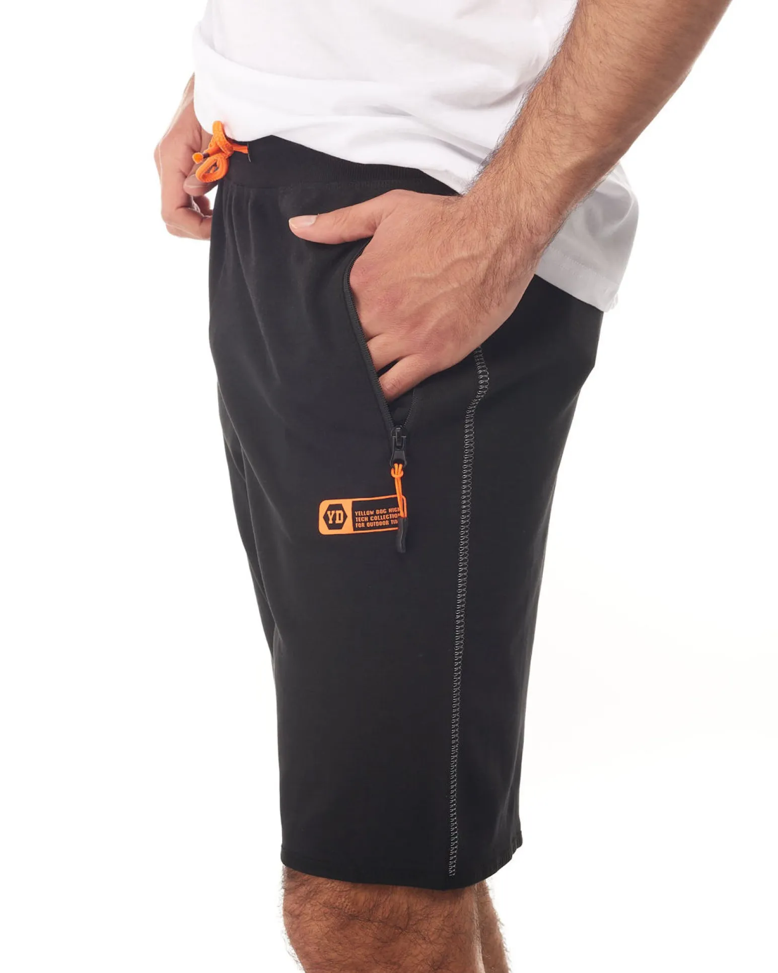 BERMUDA IN FELPA CON ZIP
