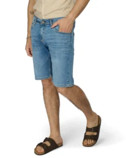 BERMUDA JEANS 5 TASCHE CHIARO