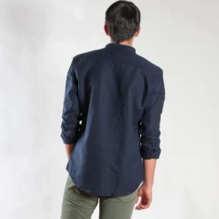 BLUE LEMON - CAMICIA MANICA LUNGA LINO COREANO