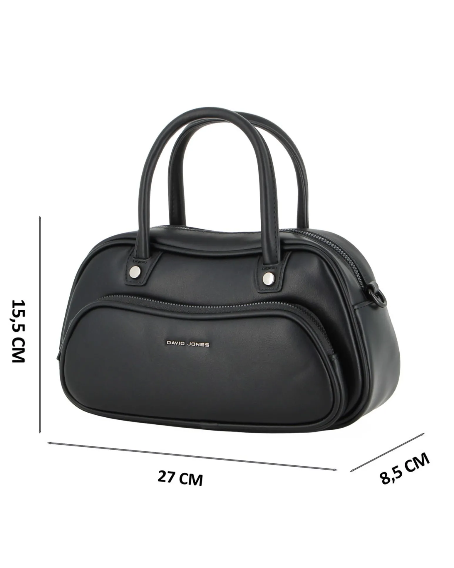 BORSA A MANO 2MAN. C/2ZIP+SCOMP. FRONT.