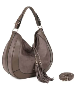 BORSA A SPALLA C/PENNACCHIO A FRANGE