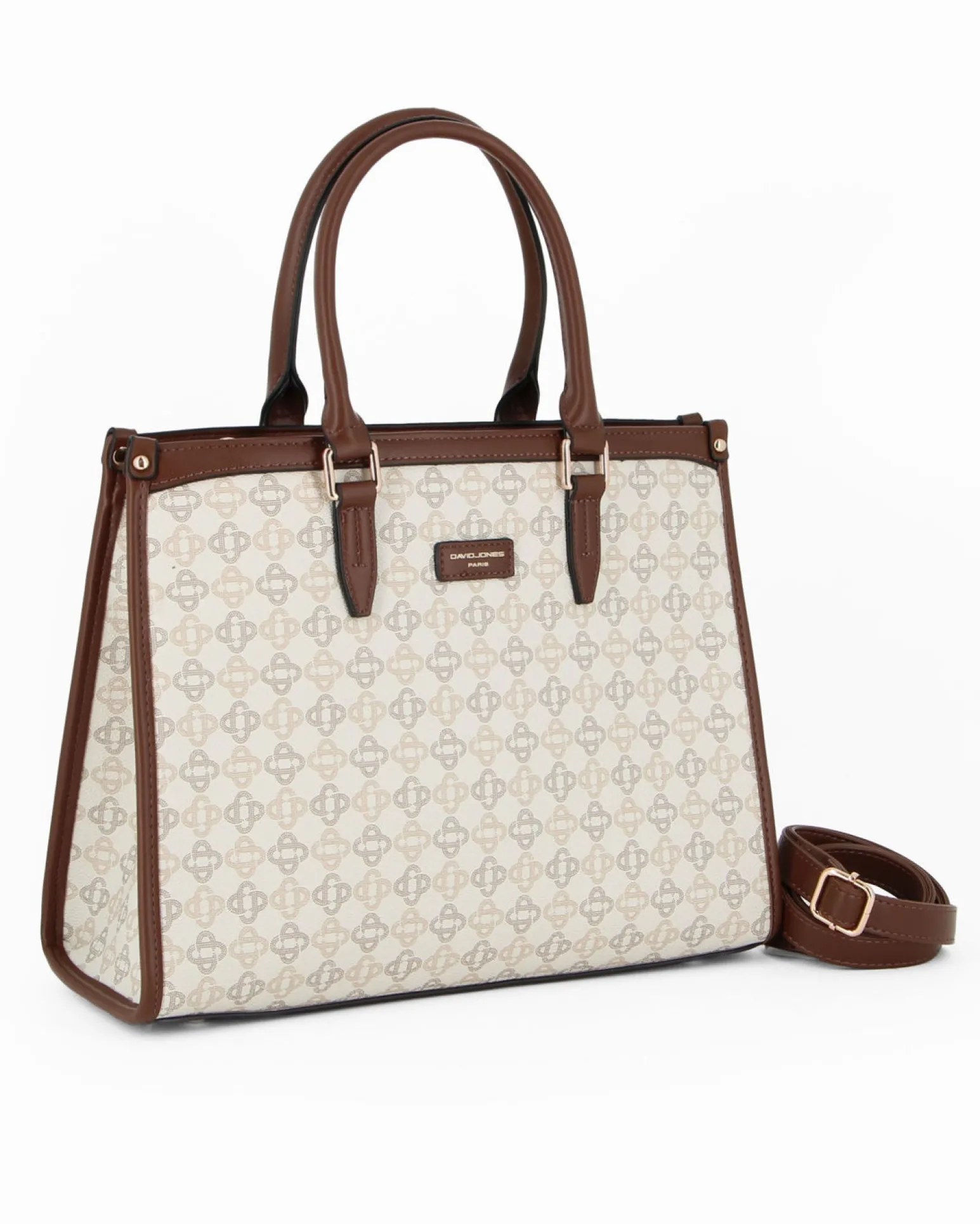 BORSA 2MAN.NAP.EFFETTO ROMBI BITONO