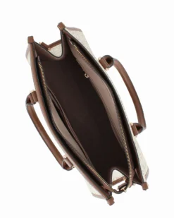 BORSA 2MAN.NAP.EFFETTO ROMBI BITONO