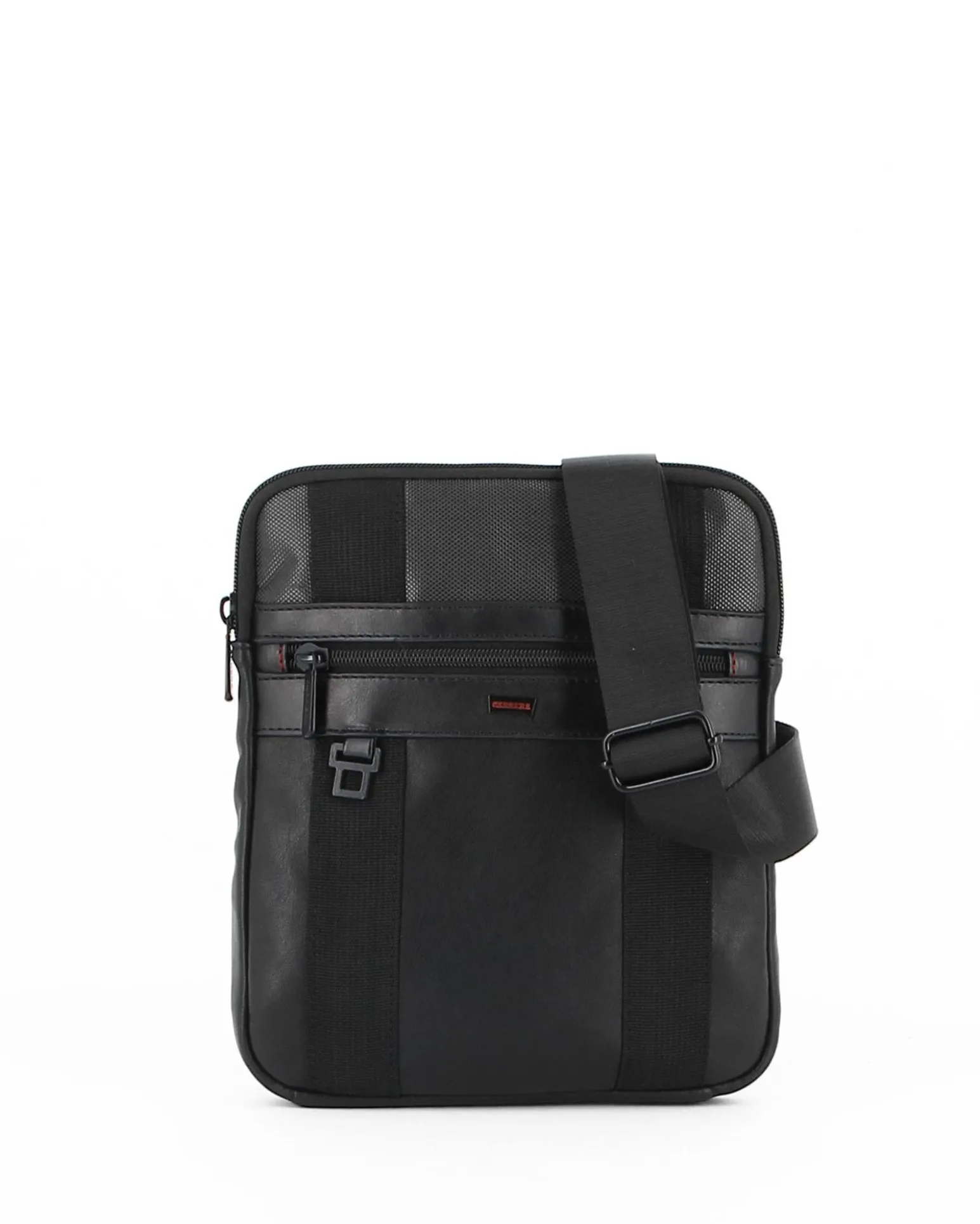 BORSELLO PIATTO CITY C/ZIP FRONT.ORIZZ.