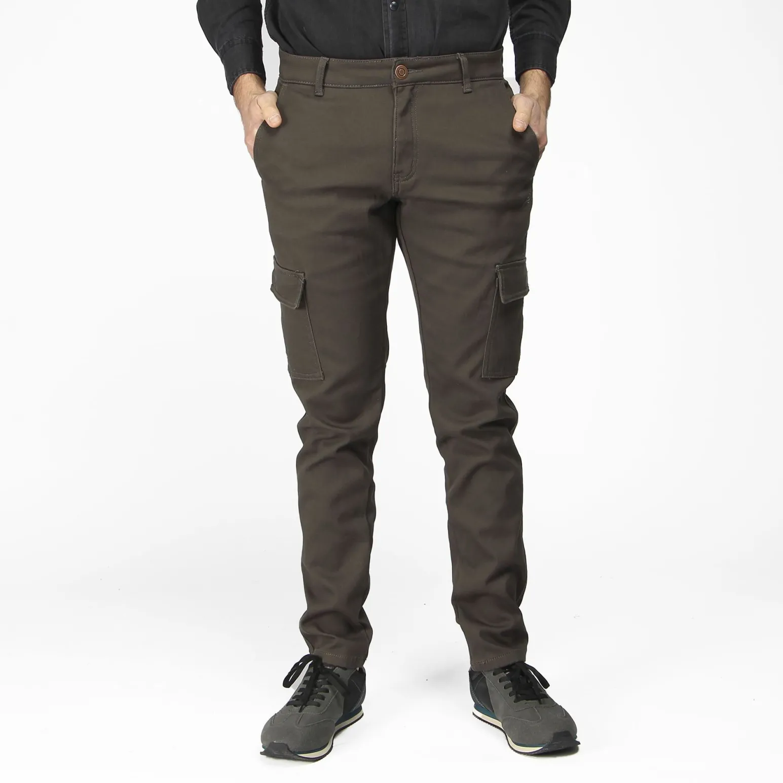 BREZZA DI MARE - OLIVER PANTALONE FOFERATO IN PILE