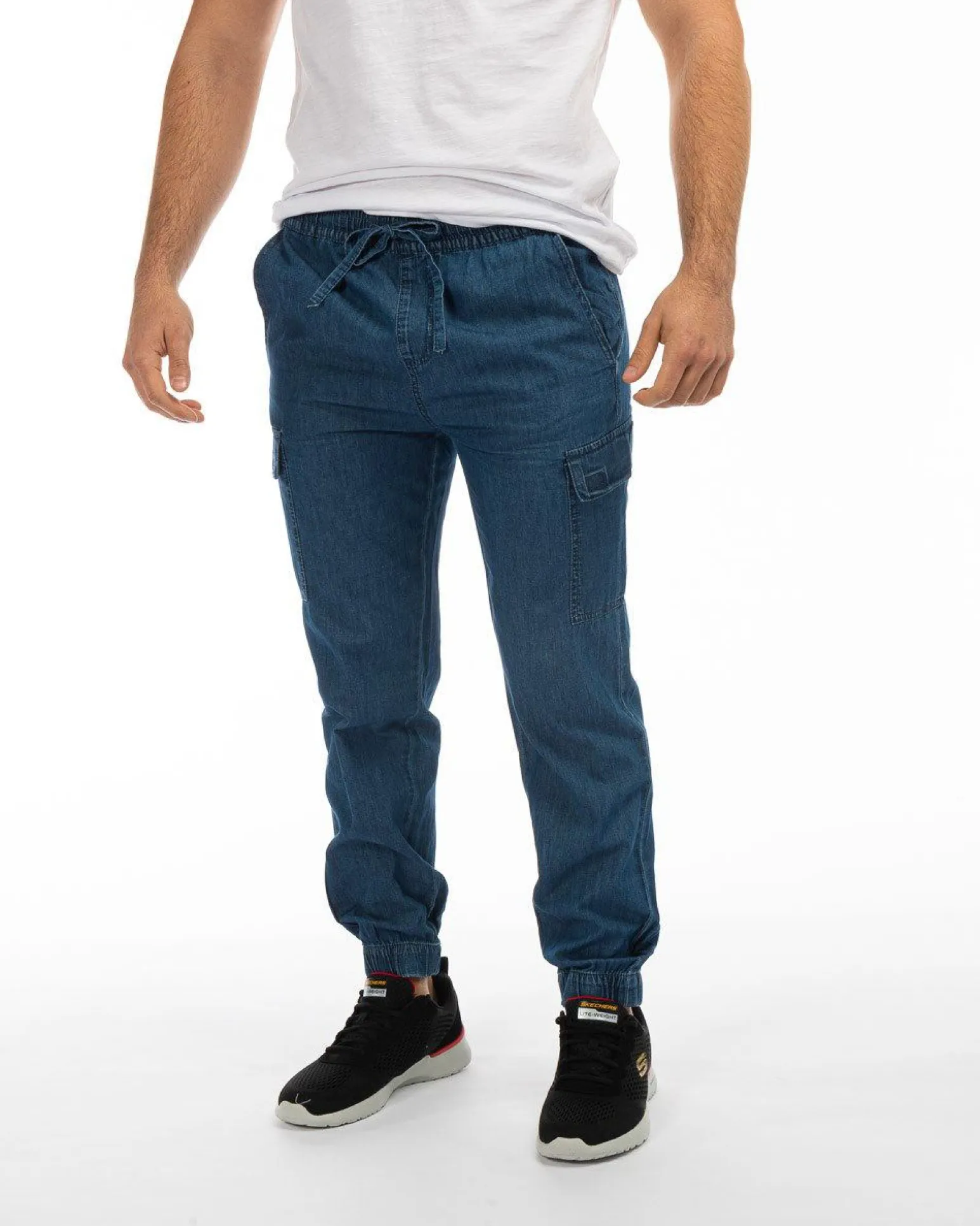 BREZZA DI MARE - UOMO PANTALONE DENIM CON TASCONI