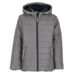 BROKERS - BOY GIUBBINO CON CAPPUCCIO NYLON MELANGE