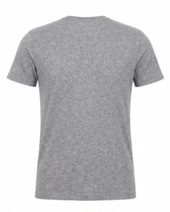 BROKER'S - Tshirt mezza manica con scollo a girocollo BAMBOO grigio