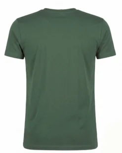 BROKERS - Tshirt mezza manica scollo a V in BAMBOO verde