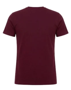 BROKERS - Tshirt mezza manica scollo girocollo in BAMBOO bordeaux