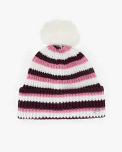 BRUGI - CAPPELLO MULTICOLOR DA DONNA CON PON PON STRIPE  -  ZH2G-6435_QG1