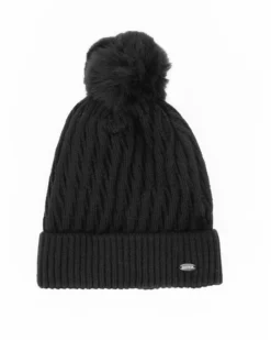 BRUGI - CAPPELLO NERO DA DONNA CON PON PON - ZH2H-6435_500