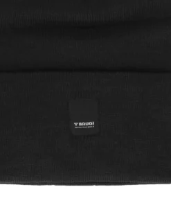 BRUGI - Cuffia nera da uomo con logo centrale